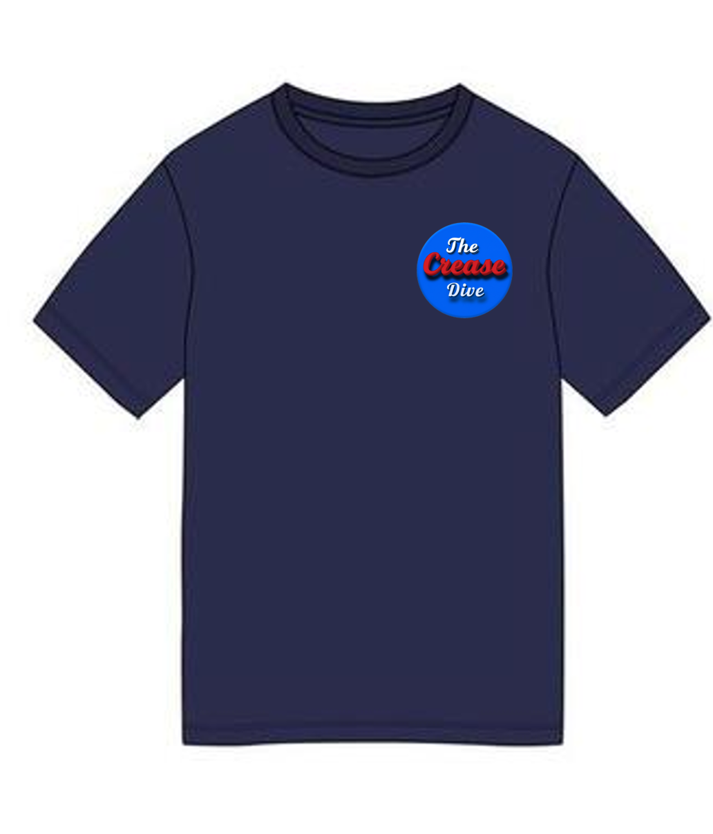 The Crease Dive- Classic Blue T