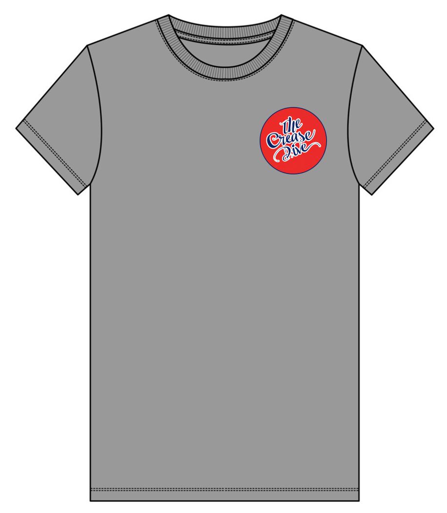 The Crease Dive- Classic Red T
