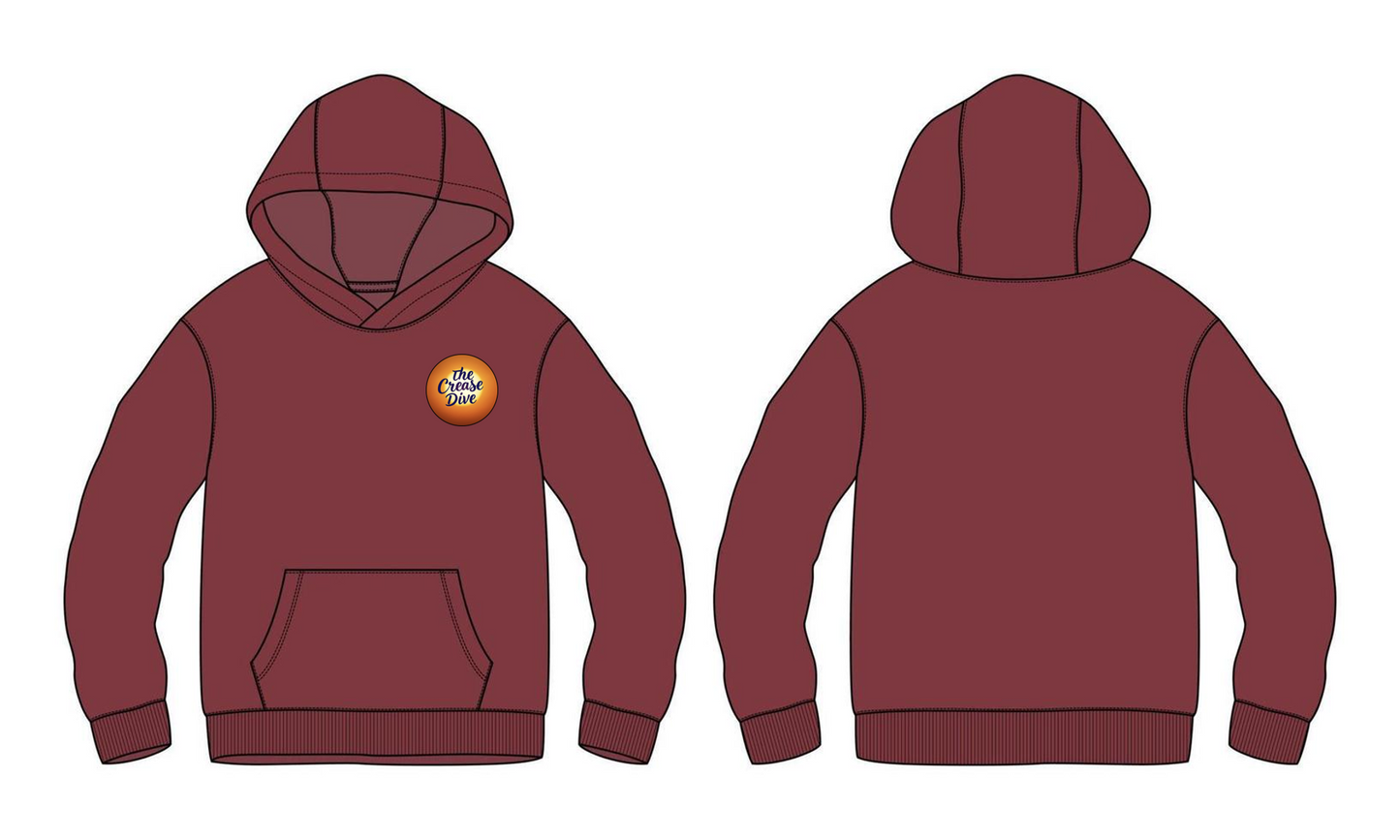 The Crease Dive- Hooded Classic Sun Sweat Shirt